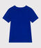 Tee-shirt Femme à manches courtes en lin bleu SURF