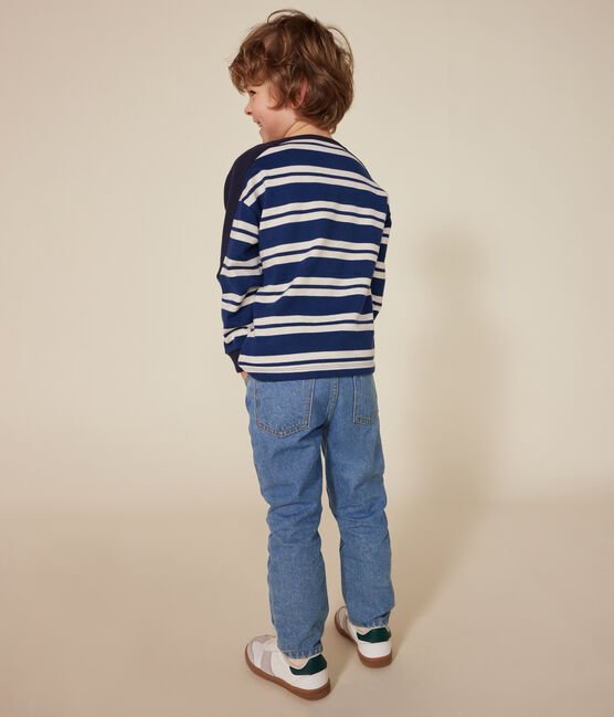 Sweatshirt van dik katoen voor jongens blauw MEDIEVAL/ MONTELIMAR