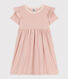 Robe manches courtes en coton enfant fille