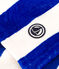 GESTREEPTE HANDDOEK BADPONCHO VOOR KINDEREN blauw SURF/wit MARSHMALLOW