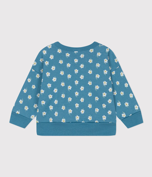 Sweatshirt van dikke jerseystof voor baby's blauw/multicouleur