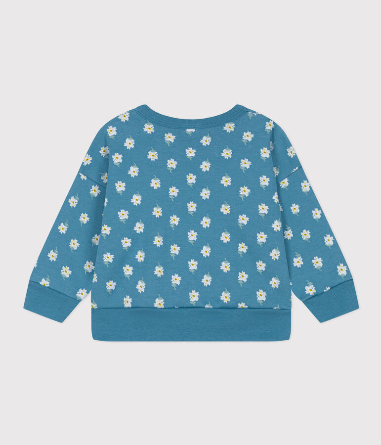Sweatshirt en jersey &eacute;pais b&eacute;b&eacute; bleu/multicouleur
