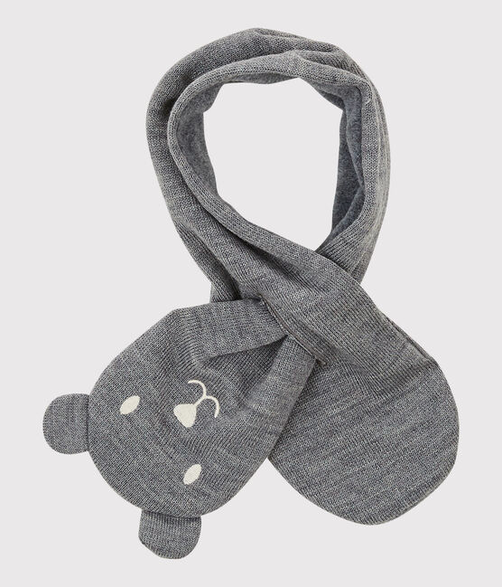 Dubbelzijdige babysjaal van microfleece grijs SUBWAY CHINE
