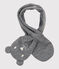 Dubbelzijdige babysjaal van microfleece grijs SUBWAY CHINE