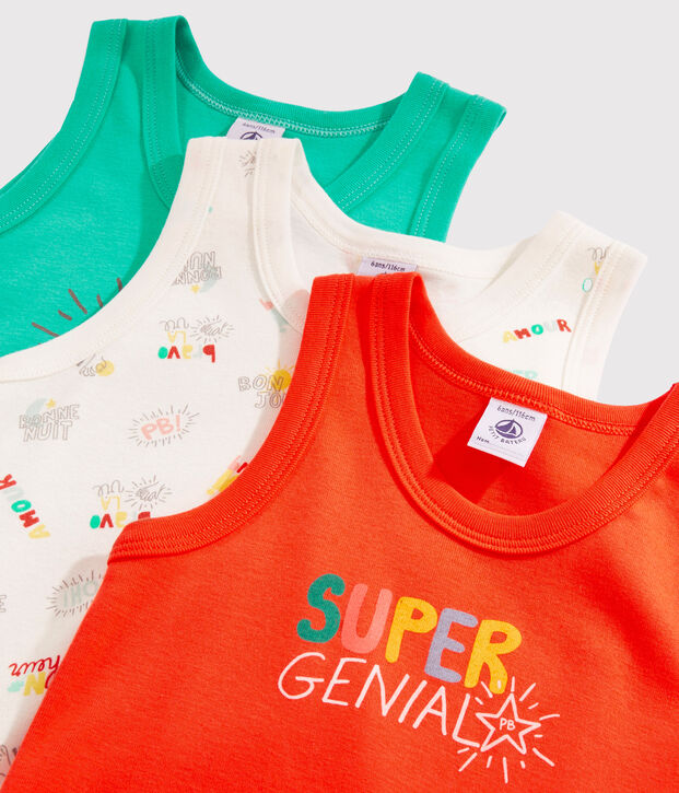 Drie jongenshemdjes multicouleur