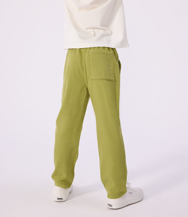 Katoenen kinderbroek groen