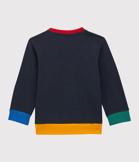 Sweatshirt van molton baby. blauw SMOKING