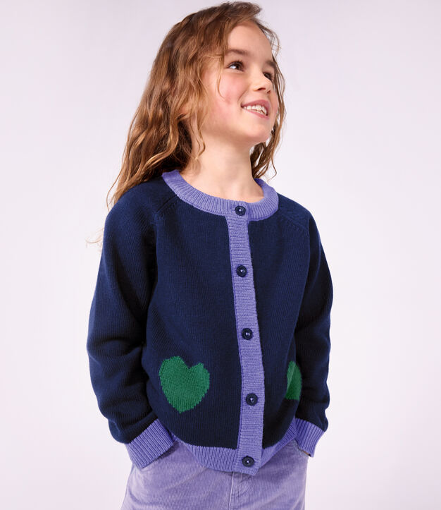 Effen cardigan van katoenen en wol voor kinderen SOIR
