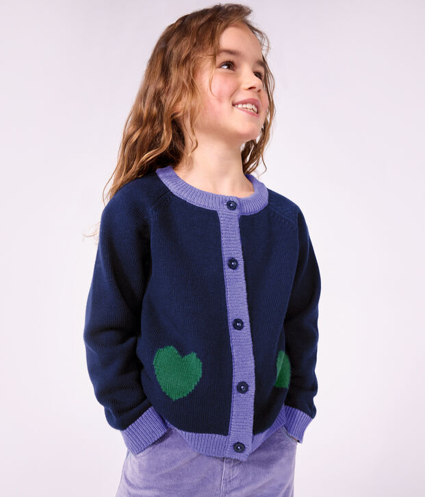 Effen cardigan van katoenen en wol voor kinderen SOIR