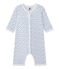 Dors bien sans pieds bébé fille blanc ECUME/bleu BLEU