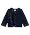 Cardigan van gewatteerde tubic babymeisje blauw SMOKING CN