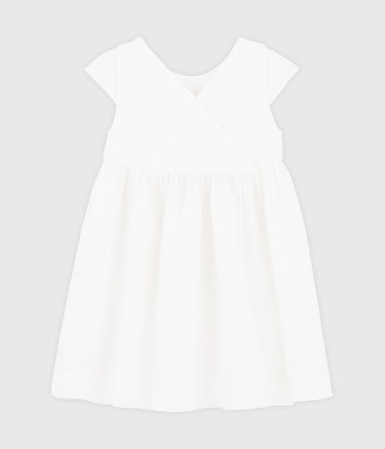 Robe de cérémonie enfant fille blanc MARSHMALLOW