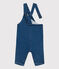 Lange tuinbroek van denim voor baby's blauw BLEU DELAVE