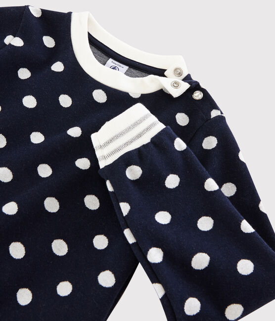 Sweatshirt meisjes kinderen blauw SMOKING/wit MARSHMALLOW