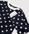 Sweatshirt meisjes kinderen blauw SMOKING/wit MARSHMALLOW