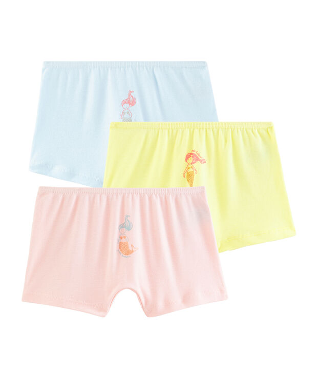 Trio de shorties petite fille multicouleur