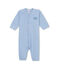 Pyjama zonder voetjes en met milleraies-strepen voor babyjongens blauw ALASKA/wit ECUME