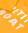 Sweatshirt in molton voor baby's geel BOUDOR