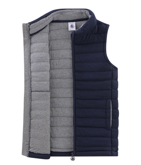 Teddy jack zonder mouwen voor kinderen blauw SMOKING