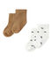Set van twee paar sokken voor babyjongens wit LOT