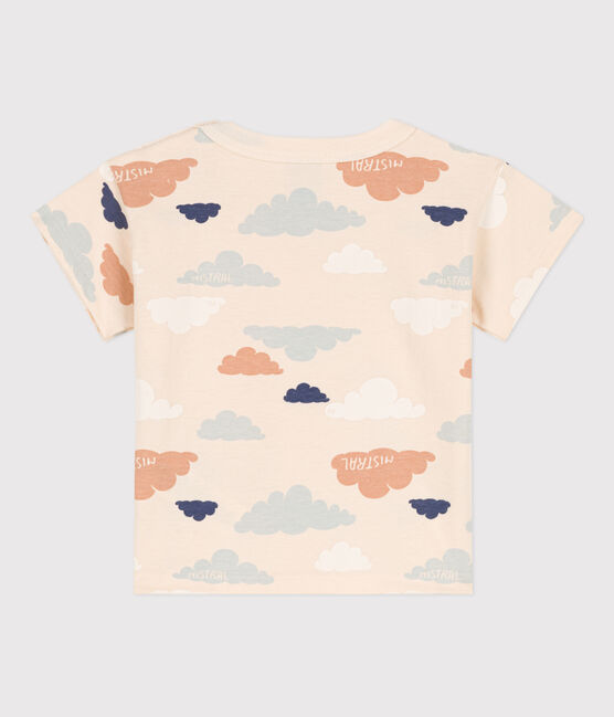 Tee-shirt manches courtes bébé en jersey imprimé blanc AVALANCHE/ MULTICO