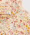 Jurk met lange mouwen in doorgestikte tubic met print voor baby's wit AVALANCHE/ MULTICO
