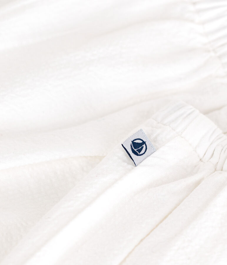 Babyblouse van seersucker wit ECUME