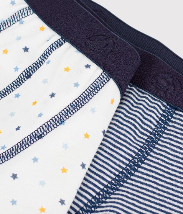 Lot de 2 boxers en coton multicouleur