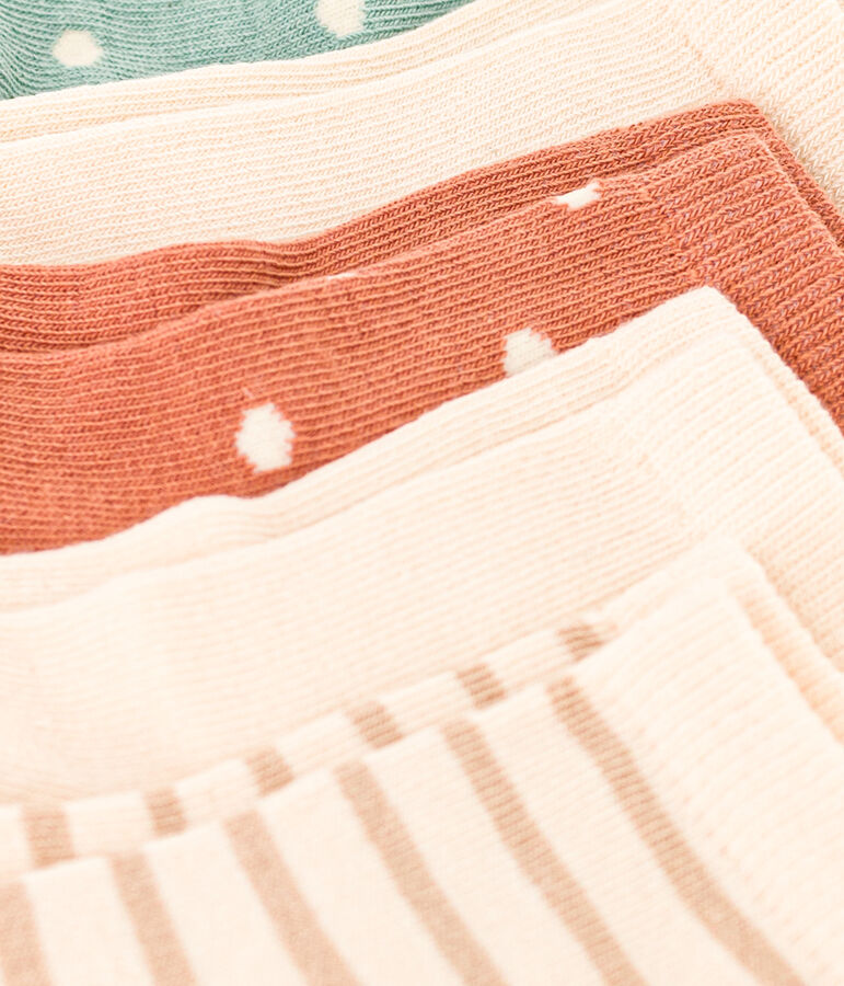 Set van 5 paar babysokken met stippen multicouleur