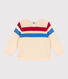 Pull bébé en tricot de coton rayé