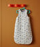 Katoenen babytrappelzak met bootjesprint TOG 2.5  wit MARSHMALLOW/blauw MEDIEVAL/ MULTICO