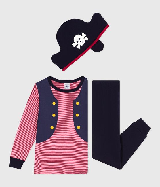 Pyjama déguisement pirate enfant en coton bleu SOIR/ MULTICO