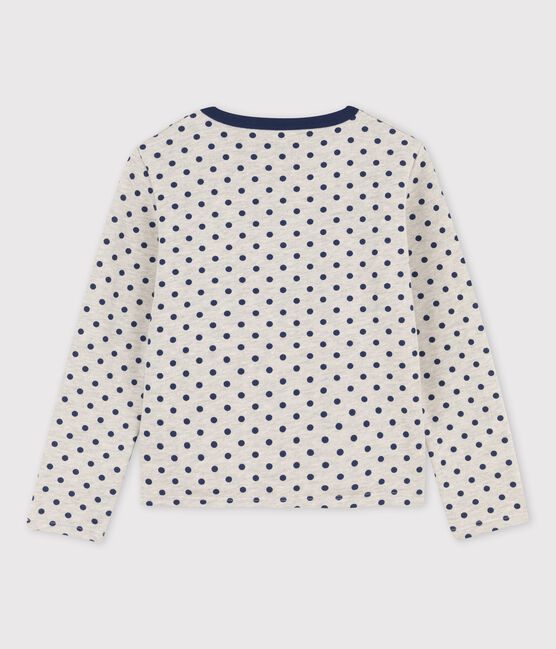 Cardigan voor meisjes in molton grijs BELUGA/blauw MEDIEVAL