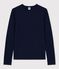 Iconisch T-shirt met cocottesteek in katoen voor dames blauw SMOKING
