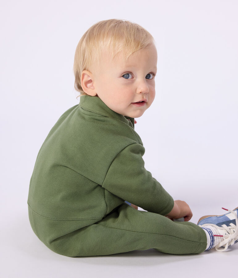 Lang pakje van effen katoen voor baby's groen OLIVINE