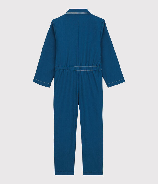Combinaison en denim serge fille / gar&ccedil;on bleu