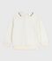 Sweatshirt enfant en coton imprimé écru MILK
