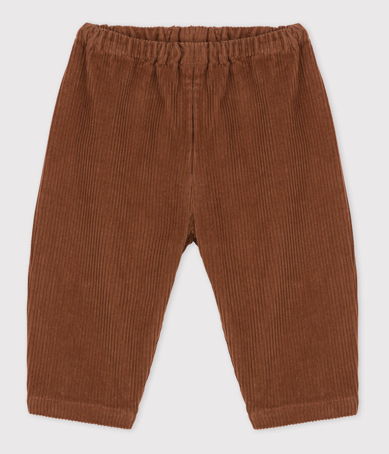 Pantalon b&eacute;b&eacute; en velours grosses c&ocirc;tes marron