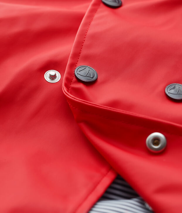 Trench en polyurethane b&eacute;b&eacute; fille rouge