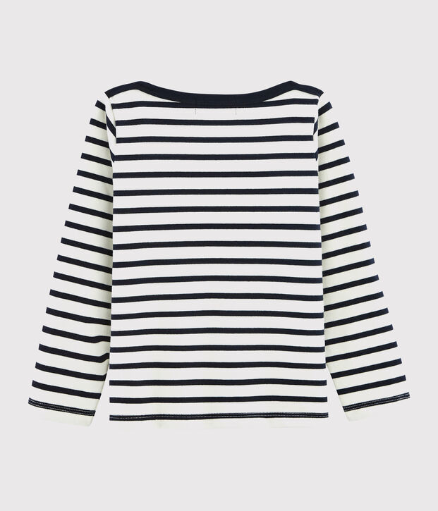 Jersey marini&egrave;re voor meisjes - jongens wit/blauw