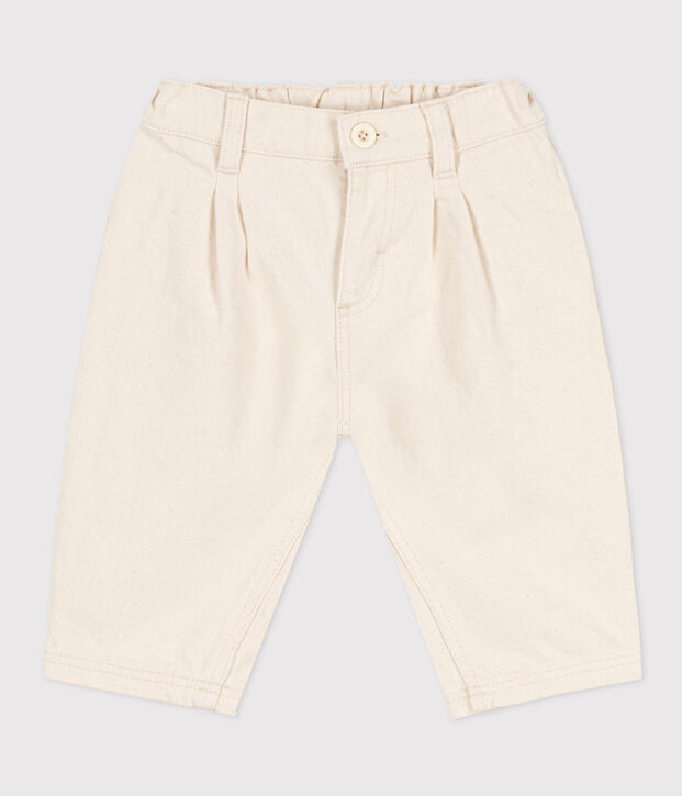 Denim babybroek beige