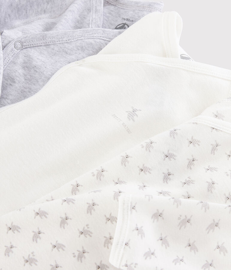 Trio de bodies naissance manches longues b&eacute;b&eacute; multicouleur