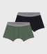 Set van 2 boxershorts voor kinderen in katoen en elastaan