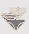Lot de 3 culottes rayées fille variante 1