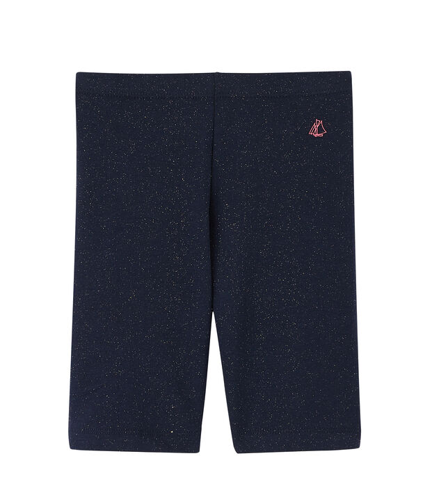 Wielrennersbroekje voor meisjes blauw/geel