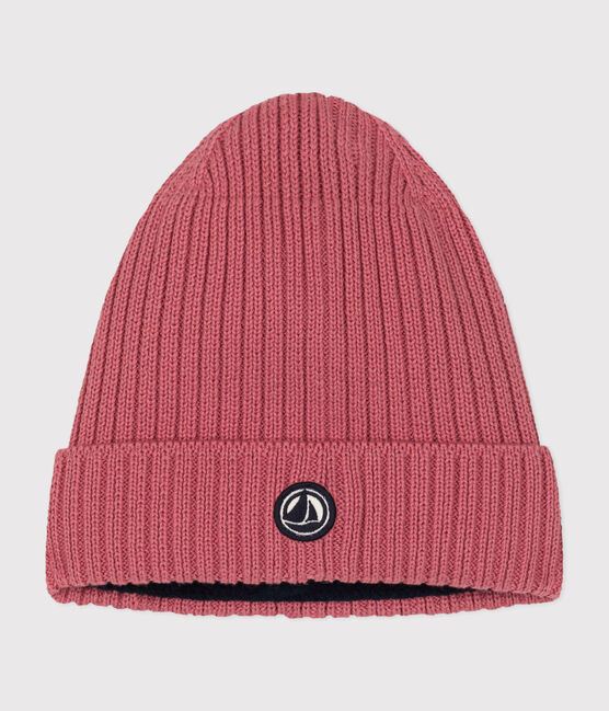 Bonnet en tricot doublé en polaire enfant garçon-fille rose ROSEWOOD