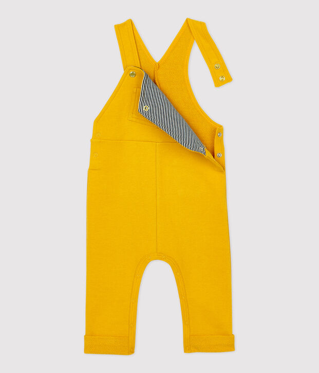 Salopette molleton b&eacute;b&eacute;. jaune