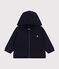 Sweatshirt met kap in molton voor baby. blauw SMOKING