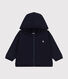 Sweatshirt met kap in molton voor baby.