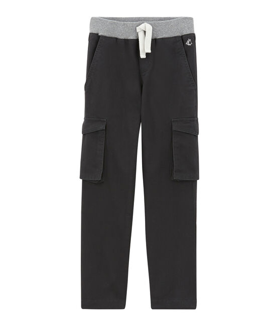 Pantalon garçon en gabardine gris CAPECOD